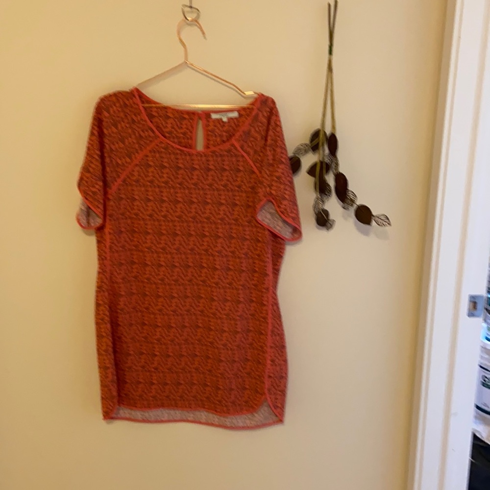 Pink and black tunic